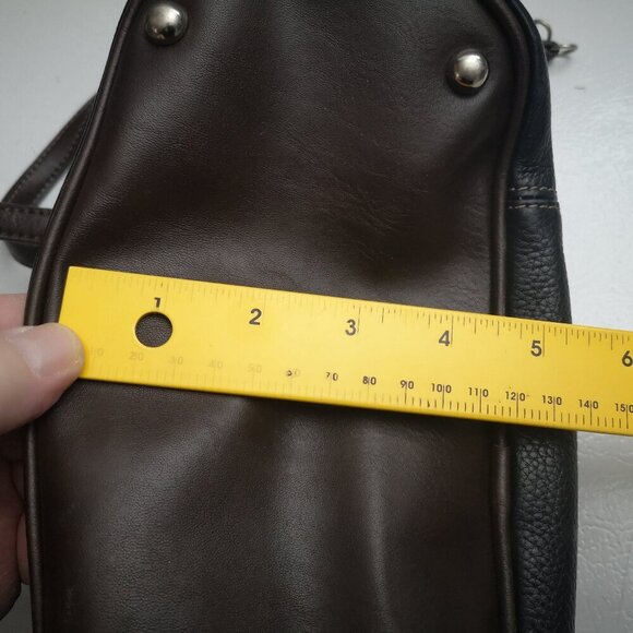 Tignanello Ladies Black & Brown Pebble Finish Faux Leather Handbag - Picture 9 of 9